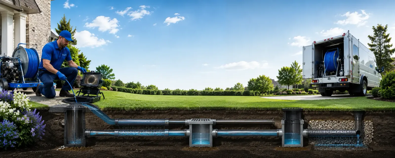 Outdoor drain cleaning information for Holden, WV